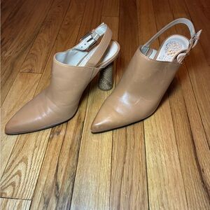 Vince Camuto Two-Tone Tan Heels